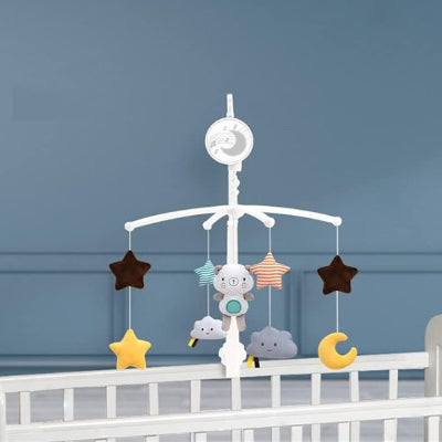 mobile bebe installez ourson blanc