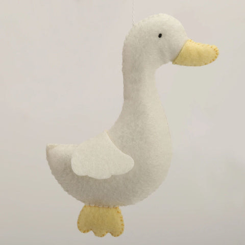 mobile bébé jouet canard blanc