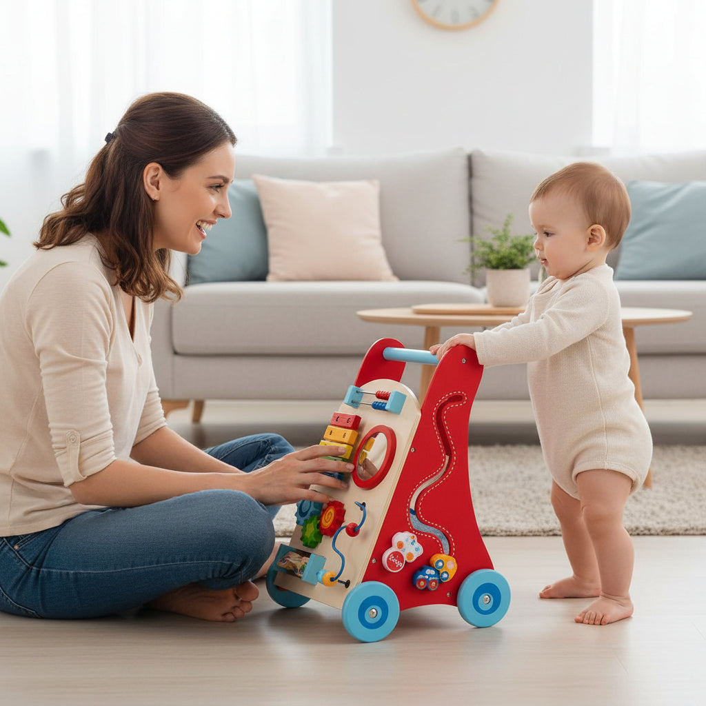 trotteur bébé multiples jouets