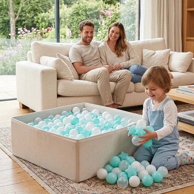 Balle piscine a balle enfant papa maman
