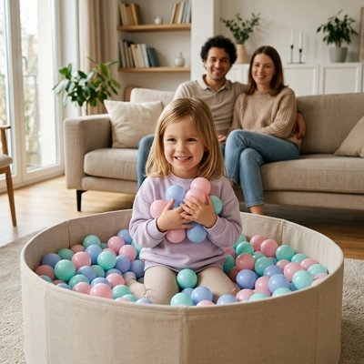 Balle piscine a balle enfant papa maman