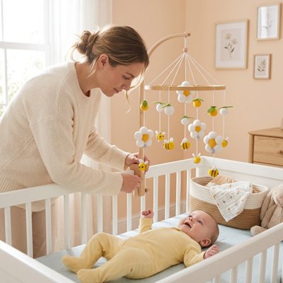 bebe-regarde-maman-fixe-mobile-bebe