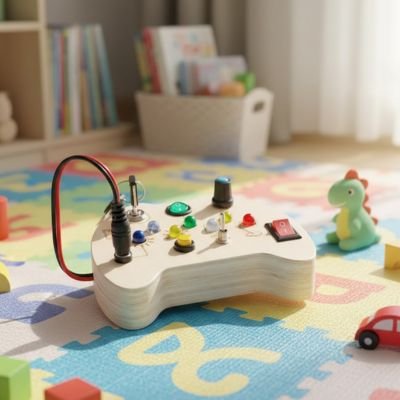 Busy board avec d'autres jouets