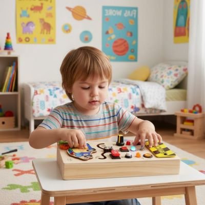 Busy board enfant touchant jouet