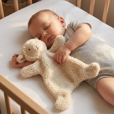 Doudou bebe beige