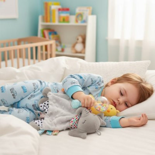 Doudou bébé éléphant gris
