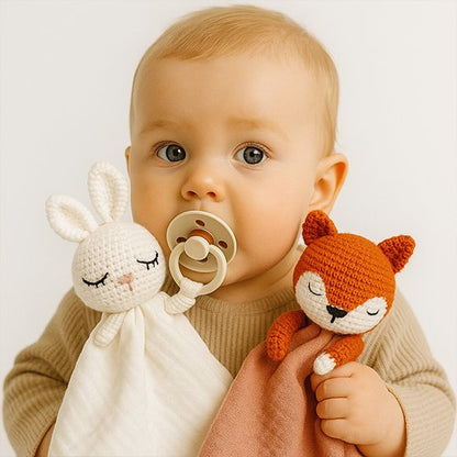 Doudou bebe lapin renard