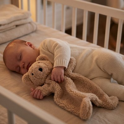 Doudou oursons brun avec bébé