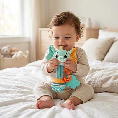 Hochet bébé avec éléphant