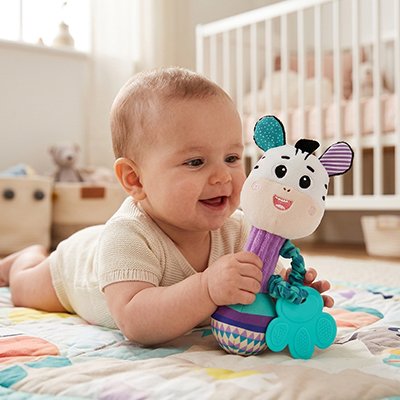 Hochet bébé avec zèbre