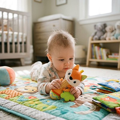 Hochet bébé enfant joue avec