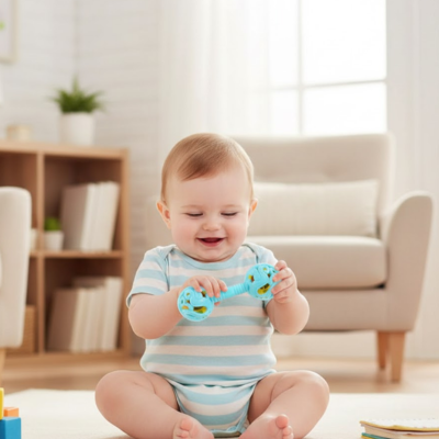 hochet bébé | Musical Double Tête Petit