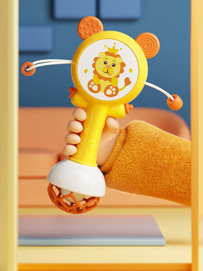 hochet pour bebe main jaune