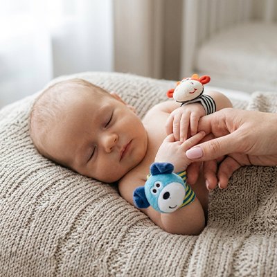Hochet pour bebe mains
