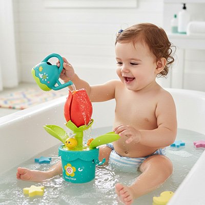 Jouet baignoire bebe arrosoir en fleur