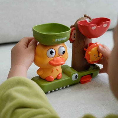 Jouet baignoire bebe​ canard orange