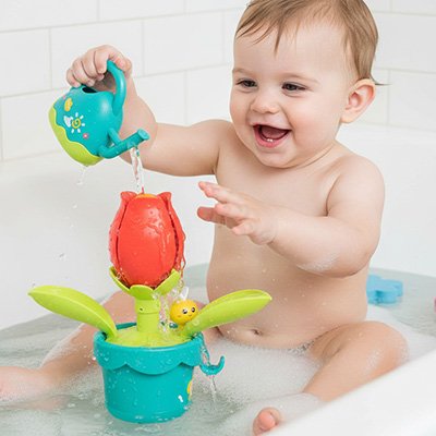 Jouet baignoire bebe joue avec arrosoir 
