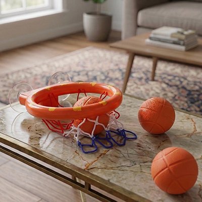 Jouet baignoire pour bebe ballon et panier