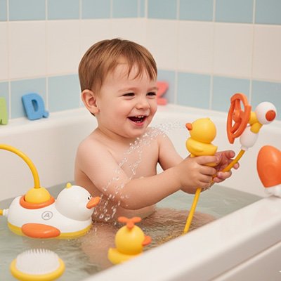 Jouet bain bébé canards enfant joyeux
