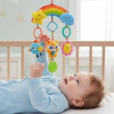 Jouet bebe arc-en-ciel 