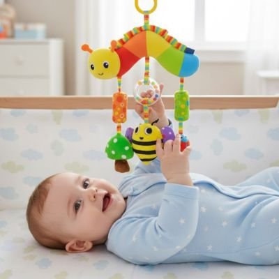 Jouet bebe chenille