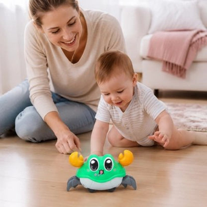 Jouet bébé crabe vert maman et bébé