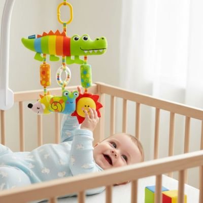 Jouet bebe crocodile avec bébé