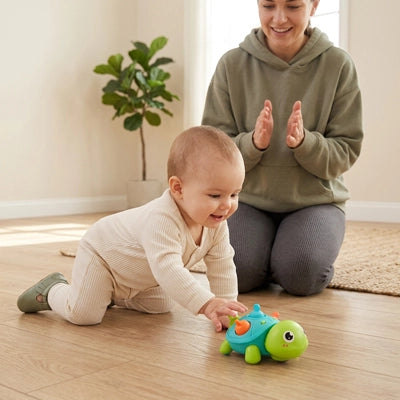 jouet bébé maman encourage enfant