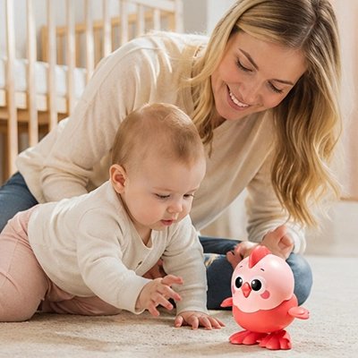 Jouet bebe rose maman et enfant