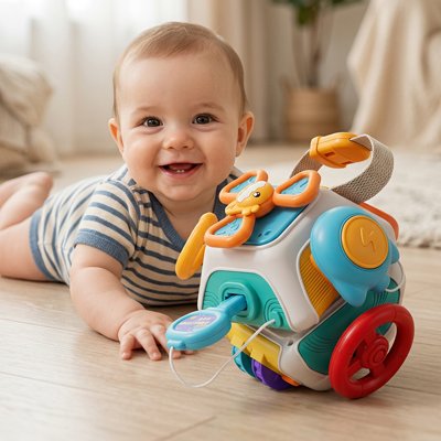 Jouet bebe sourit