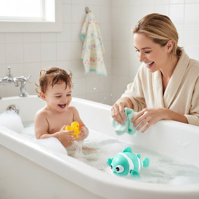 jouet de bain poisson vert