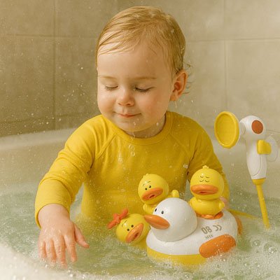 Jouet de bain pour bébé enfant eau petit canard