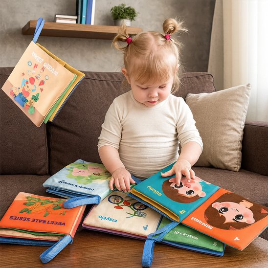 Livre bebe en tissus différents modèles