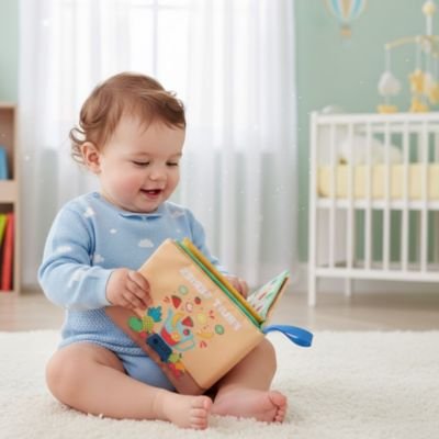 Livre bebe en tissus fruit