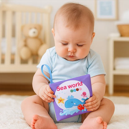 Livre bebe en tissus monde sous marins