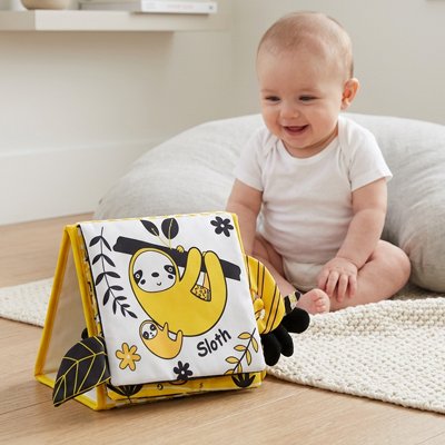 Livre bebe en tissus paresseux avec enfant