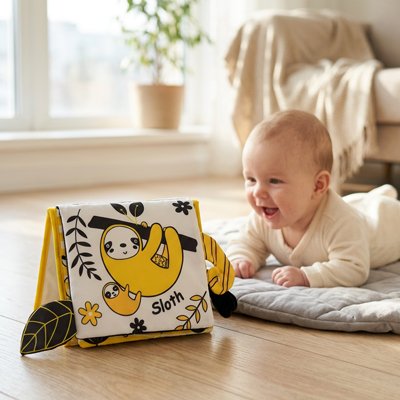 Livre bebe en tissus paresseux