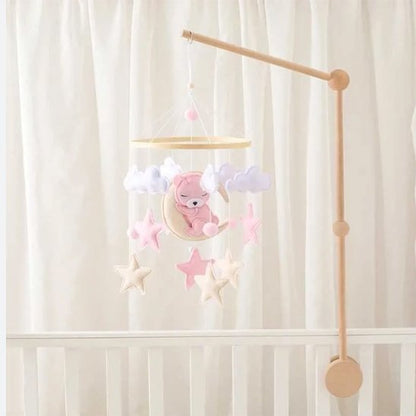 Mobile bebe suspendu rose
