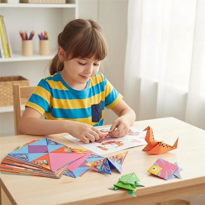 Papier pour origami fille
