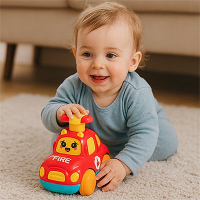 Petite voiture jouet pompier