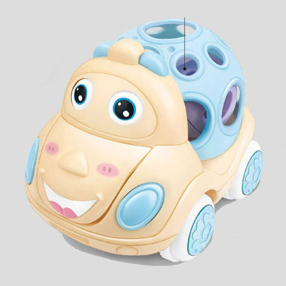 petite voiture pour enfant bleu beige