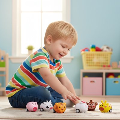 Petites voitures jouets enfant aime