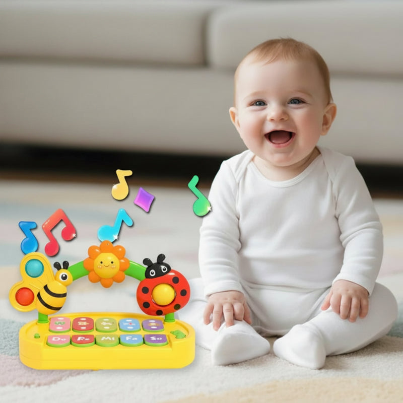 piano bébé coccinelle abeille enfant