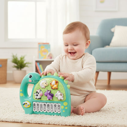 piano bébé dinosaure vert musical