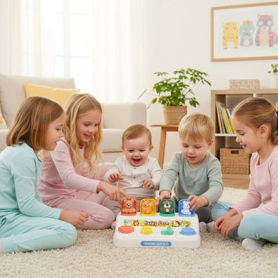 piano bébé lapin blanc écureuil