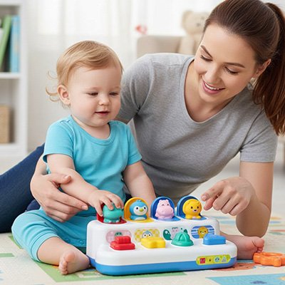 Piano bebe pingouin enfant et maman sont ensemble