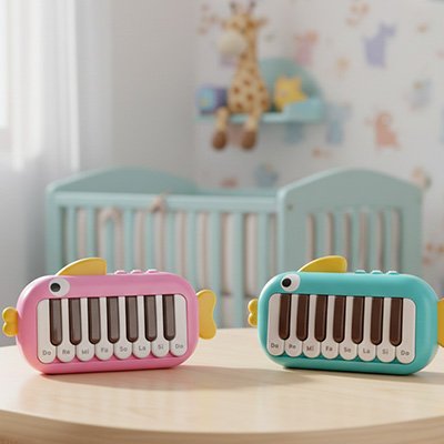 Piano bebe rose vert