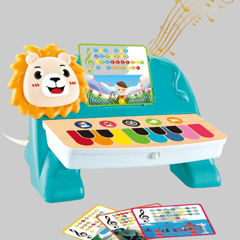 piano bébé tactile lion note musicale