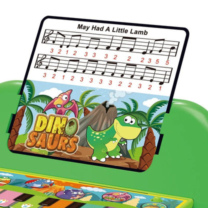 piano pour bébé dinosaure vert