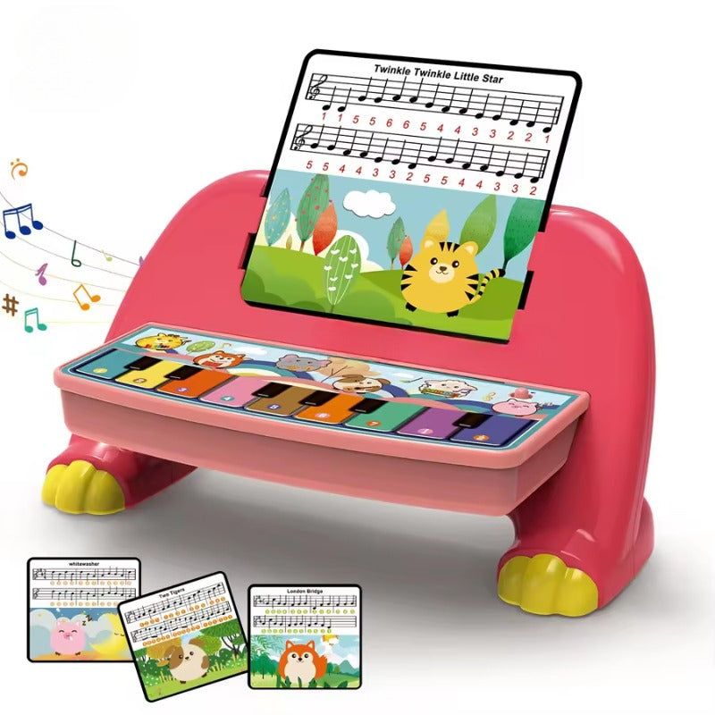 piano pour bébé rouge cochon hibou 